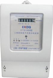 DTS1999上海一开三相四线电子式电能表30-100A