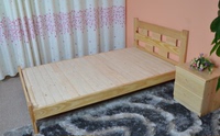 怡美达实木床双人床1.8米大床1.5米单人床1.2米松木床1米儿童床