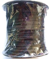 （满55元包快递）DIY串珠-进口韩国绒扁皮绳黑色，65元/轴/100米