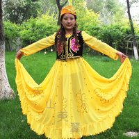 新疆服装/少数民族服/演出服 舞蹈服装/维吾尔族女装/舞台装绣花