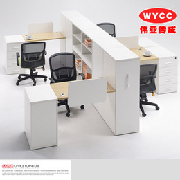 北京办公家具 办公桌 简约双人位组合 宜家风格 对桌职员台