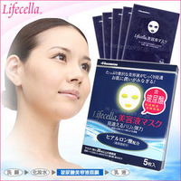 吴佩慈推荐　Lifecella久光 玻尿酸保湿美容液面膜5P 香港代购