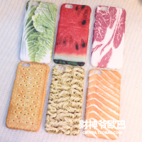 个性创意白菜西瓜牛肉iphone6s手机壳苹果6plus手机套7代磨砂硬壳