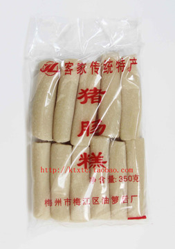 广东梅州 客家特产 猪肠糕 糯米糕 点心 柔韧 有弹性小吃 350g