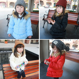 2015冬季新款韩版潮流童装糖果色棉袄带毛领外套女童棉衣