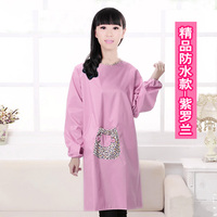 韩版时尚可爱专业防水防污长袖反穿罩围裙家务清洁包邮