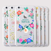 韩国正品Ardium苹果iphone6/6+plus小清新碎花透明硅胶全包手机壳