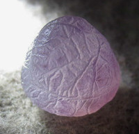 阿拉善戈壁奇石、天然精品清晰脉络紫罗兰珠原皮原石三角玛瑙紫衣