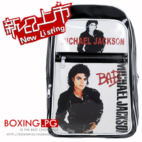 迈克尔杰克逊书包双肩包Michael Jackson BAD背包比伯MJ明星周边