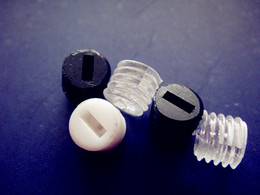 尼龙紧定塑料机米螺丝钉塑胶一字槽无头螺钉螺丝杆M5系