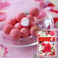 日本零食 嘉娜宝Kracie 新款莓果玫瑰香体糖胶原蛋白清新口气161