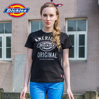 Dickies2015夏装新款 短袖T恤 女士纯棉印花打底衫潮151W30EC08