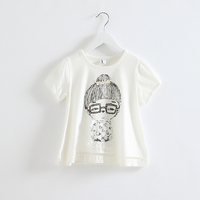 2015春夏装新款2-3-4岁6-7童装 女童短袖T恤上衣韩版BB纯棉打底衫