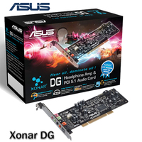台湾正品 ASUS华硕 Xonar DG PCI声卡 3D游戏音效 5.1环绕音效