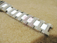 适用于KENNETH KC2609 MK芙丽 凹口手表带 陶瓷全钢表带 手表配件