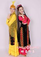 新款 民族服饰舞蹈服 民族舞蹈演出服装 新疆民族服装 演出服装