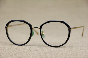 韩潮复古大框鼻托近视眼镜圆框光学镜板材时尚镜框眼镜框正品