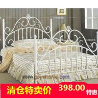 特价加固型铁艺床1.5米白色铁床1.2米铁架子床双人床公主床1.8米