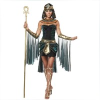 新款COS化妆舞会万圣节服装 埃及服装 埃及艳后国王女巫女王短裙
