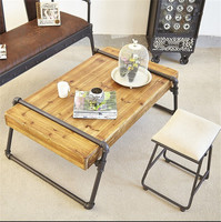 特价 美式创意实木茶几 简约时尚咖啡桌  小书桌 复古可折叠桌