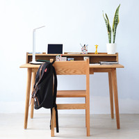 原创设计橡木书桌实木北欧日式简约现代书房抽屉电脑桌工作学习桌