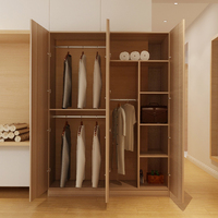 衣柜简易韩式现代简约组合2门储物柜大号组装定制四门衣橱立柜子
