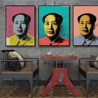 现代简约装饰画客厅书房玄关毛泽东毛主席画像波普艺术挂画墙壁画
