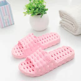夏季居家男女 凉拖鞋防滑浴室内家居洗澡漏水情侣塑料地板凉拖鞋