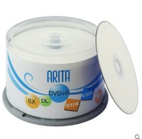 铼德ARITA光盘可打印DVD+R DL D9 8速 大容量 8.5G 50片刻录光盘